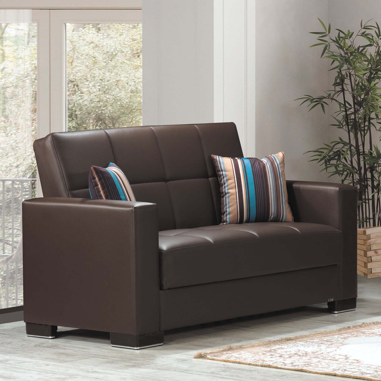Ottomanson Armada - Upholstered Convertible Loveseat With Storage