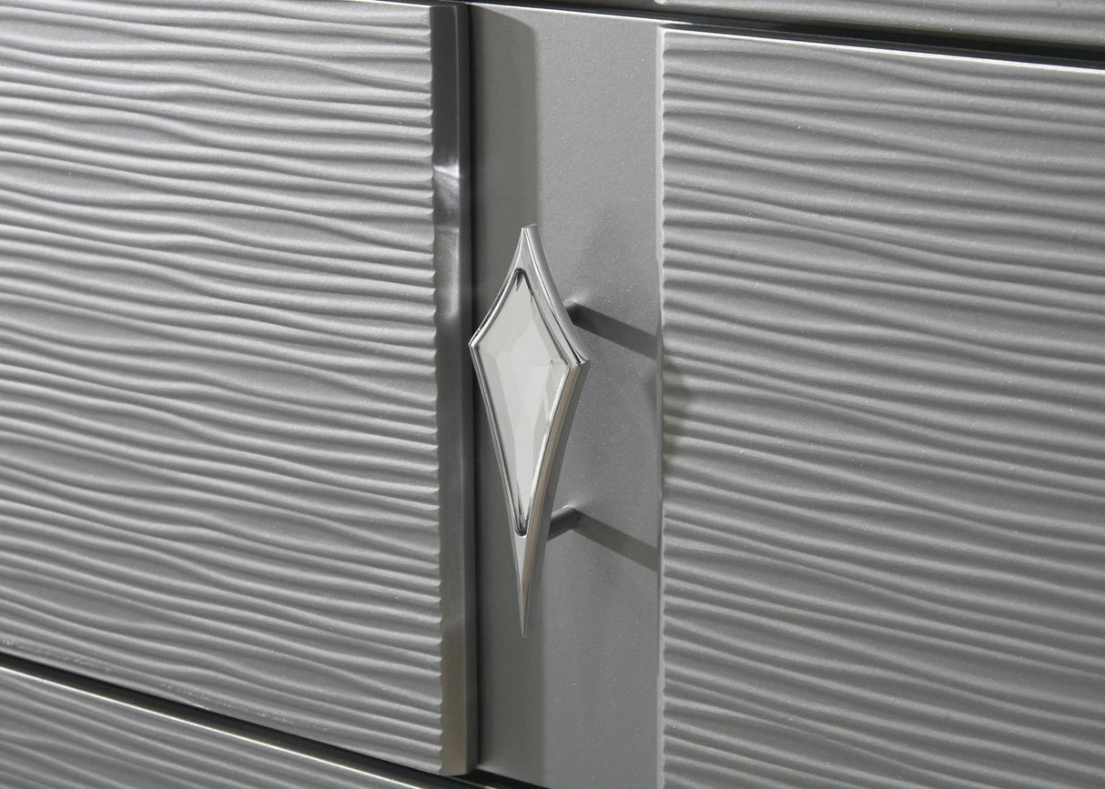 B024 - Dresser - Olive Shimmer Silver