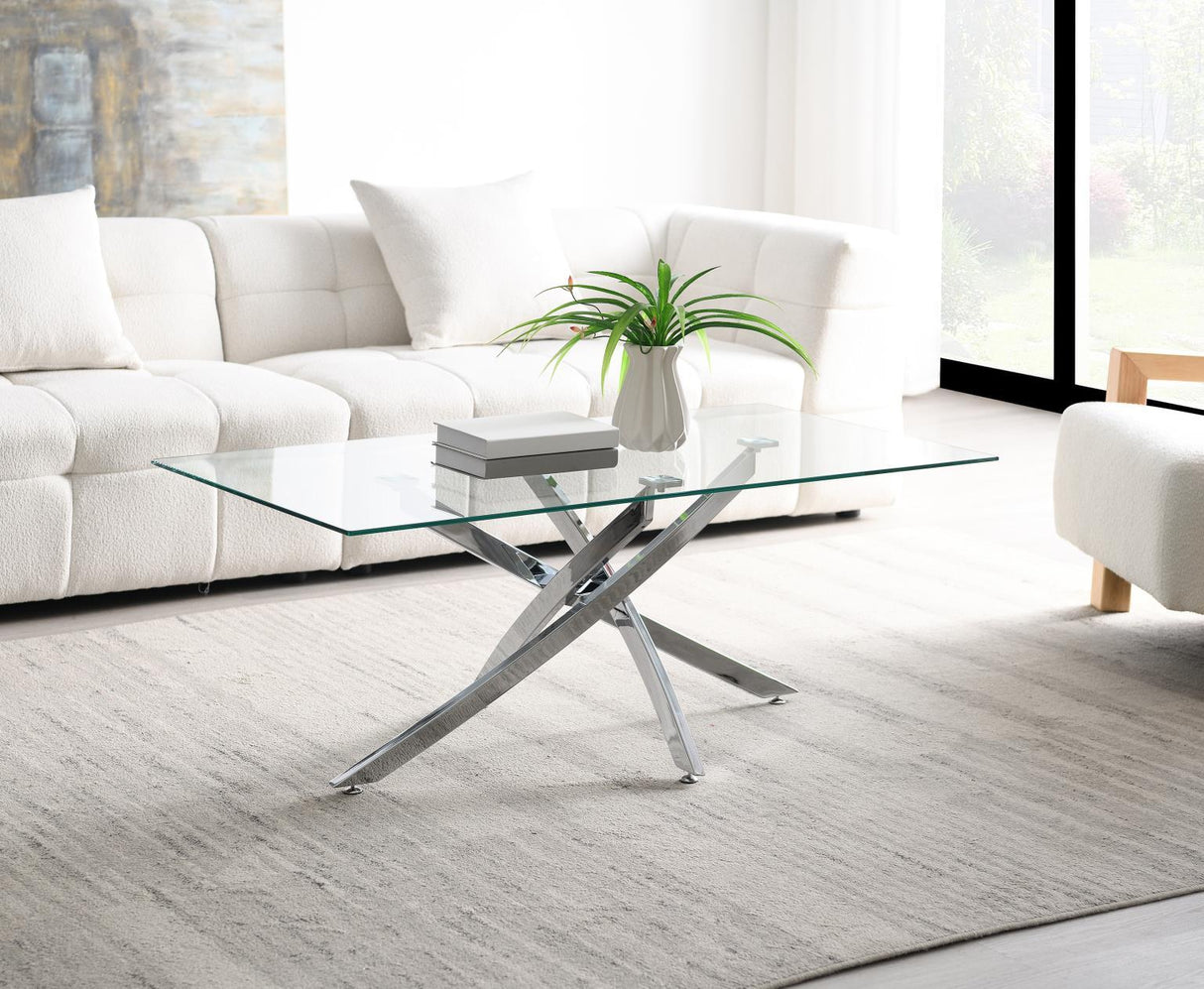 T240 - Chrome Table Set (Set of 3) - Gray