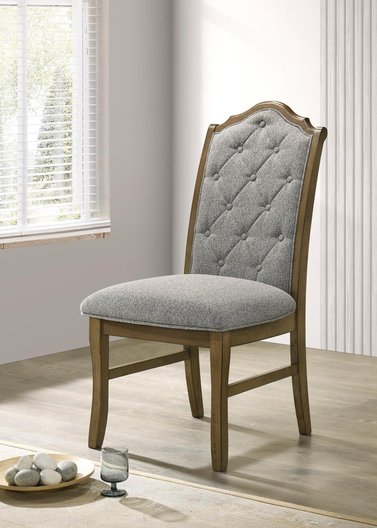 D074 - Dining Chair (Set of 2) - Dark Dry Brush
