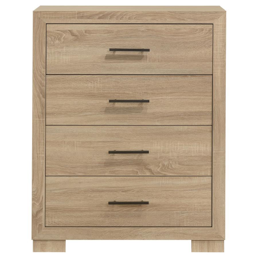 Arielle - 4-Drawer Bedroom Chest Of Drawers - Light Oak
