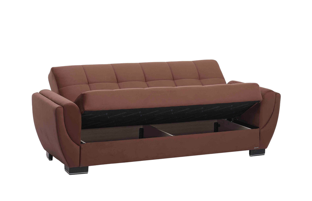 Ottomanson Armada Air - Upholstered Convertible Sofabed With Storage - Microfiber
