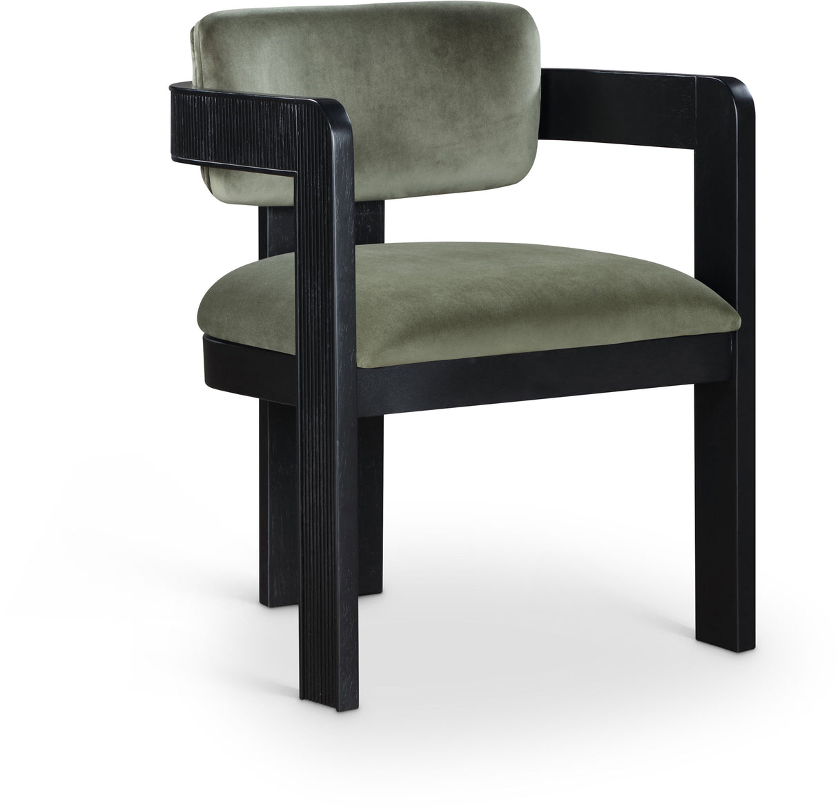 Sacha - Velvet Dining Chair With Black Base (Set of 2)