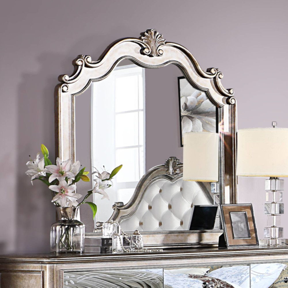 Esteban - Mirror - Antique Champagne