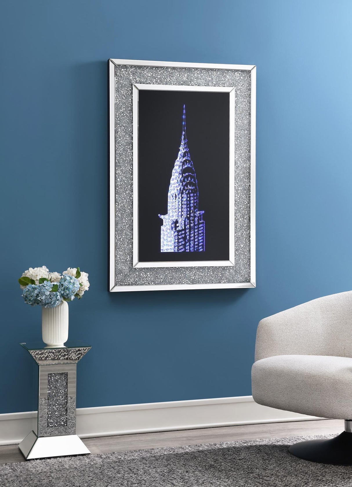 A2000 - LED Wall Art (Color Changing) - Pearl Silver