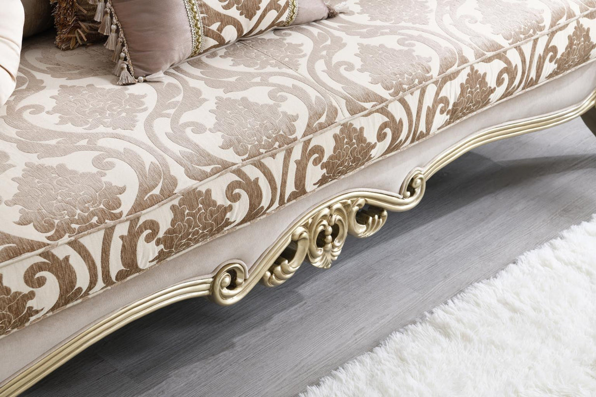 U199 - Traditional Loveseat - Beige