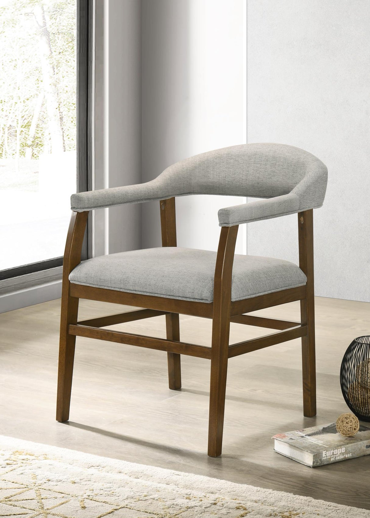 D071 - Dining Chair (Set of 2) - Dark Walnut