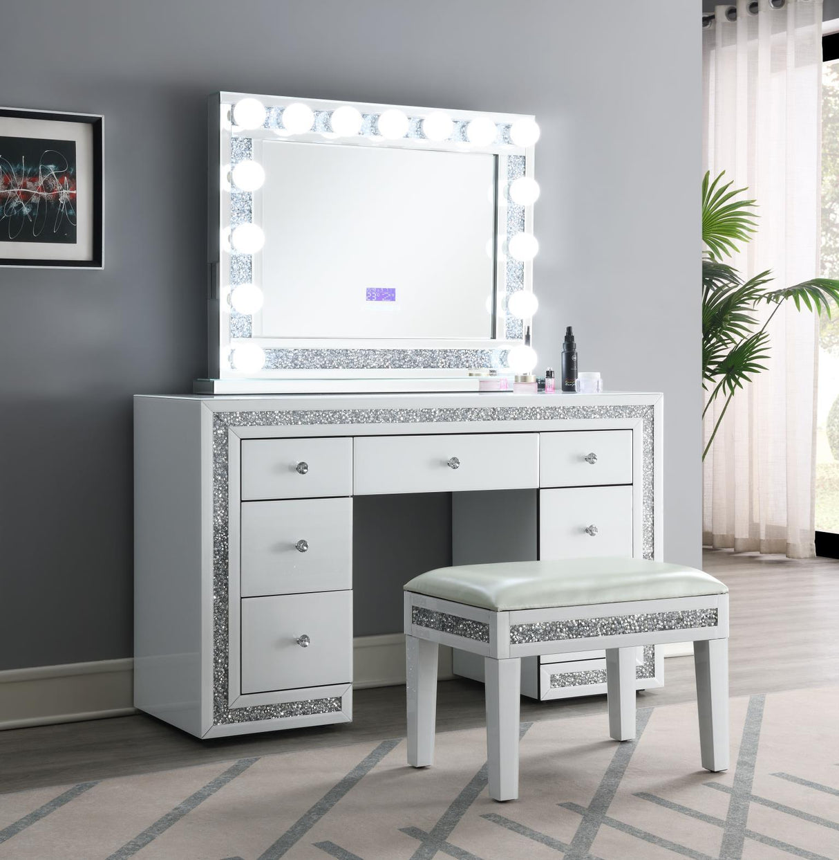G-325 - Wood Vanity - White