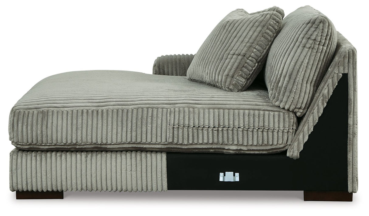 Lindyn - 3-Piece Sectional With Double Chaises - Fog