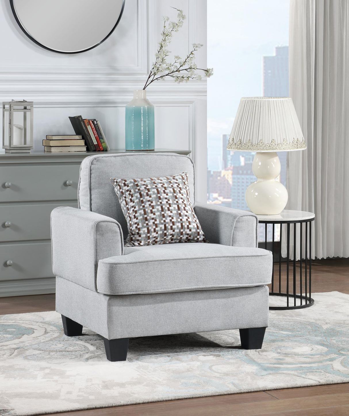 U418 - Chair - Shimmer Silver
