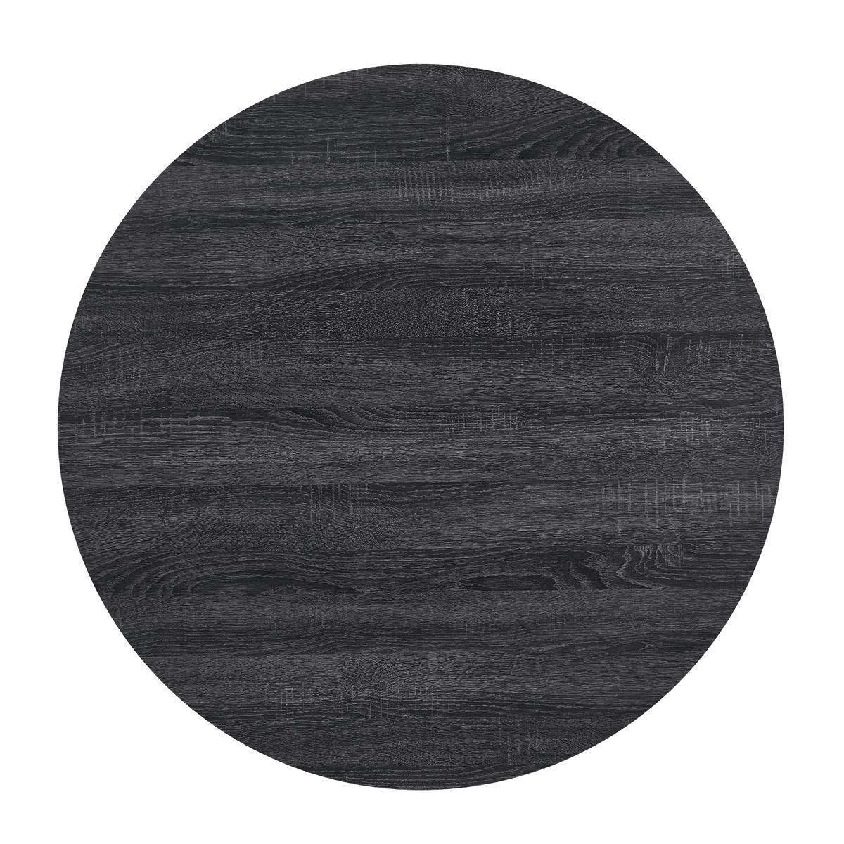 D182 - 5 Piece Dining Room Set (Dining Table & 4 Side Chairs) - Black / Gray