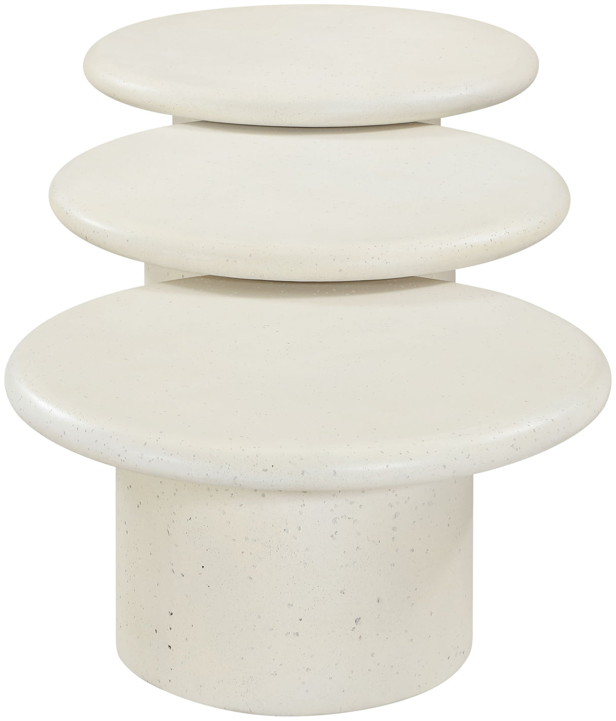 Emara - 3 Piece Concrete And Fiberglass Indoor / Outdoor Coffee Table