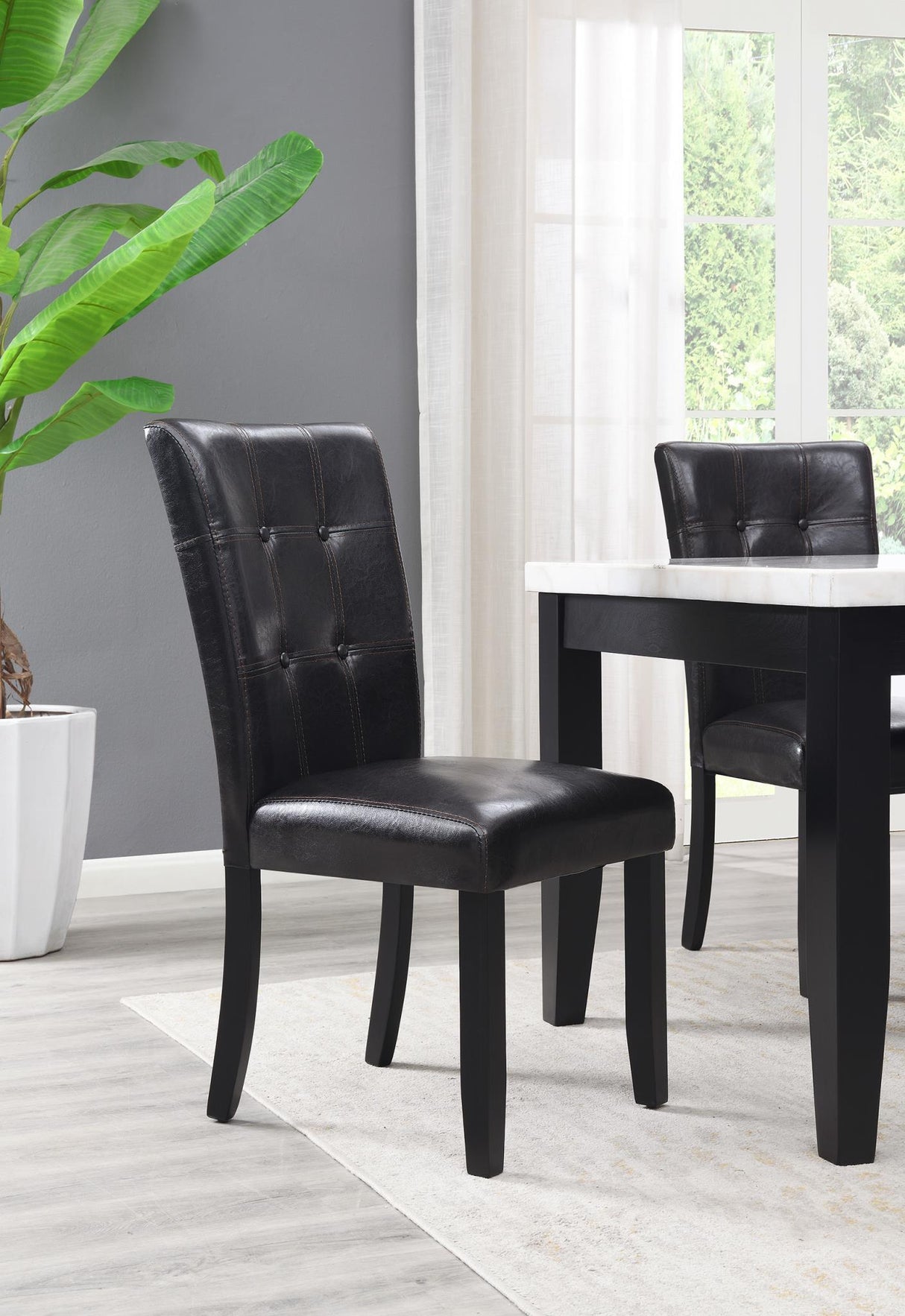 D127 - Side Chair (Set of 2) - Black