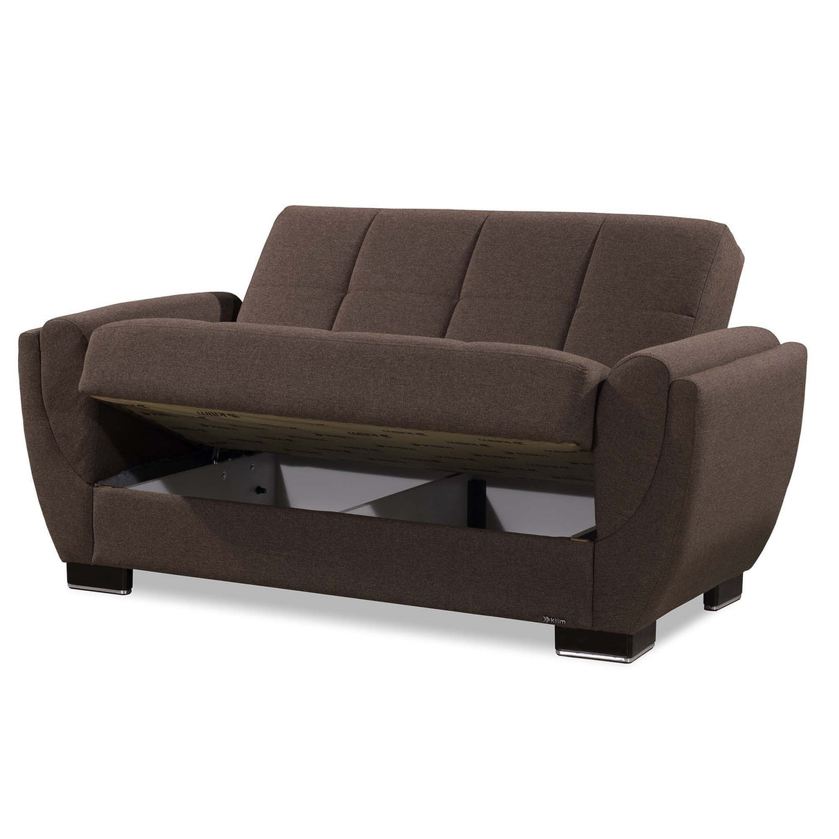 Ottomanson Armada Air - Upholstered Convertible Loveseat With Storage - Polyester