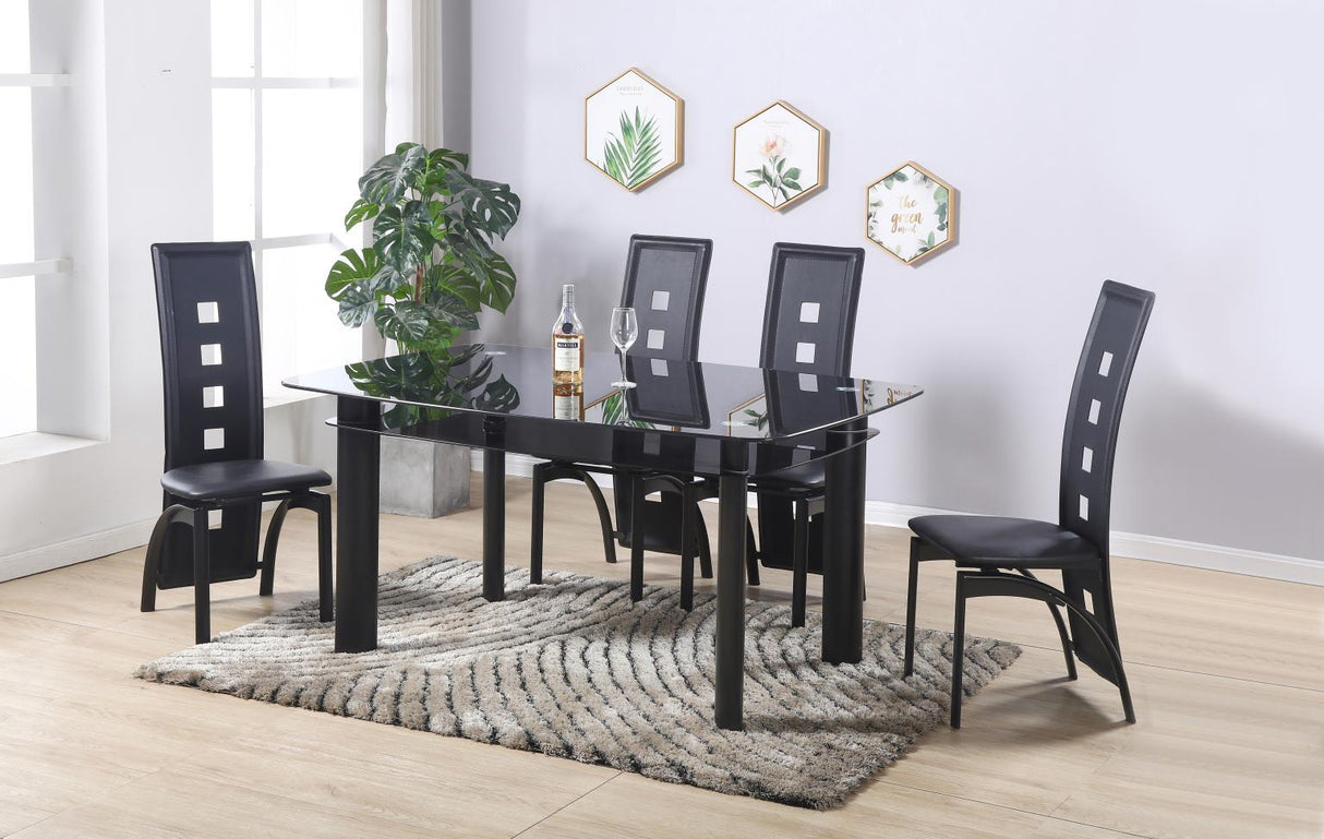 D323 - Dining Chairs (Set of 2) - Black
