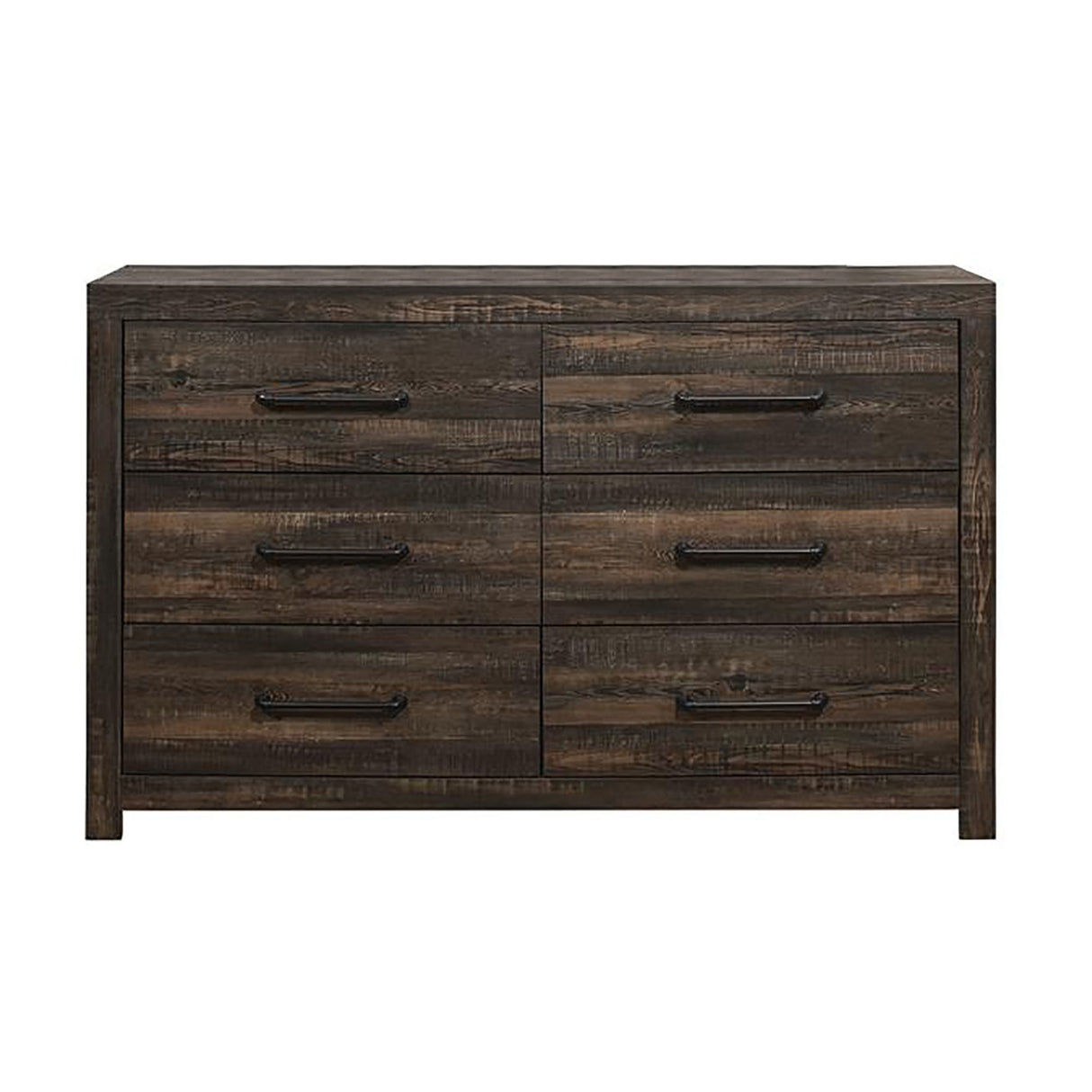 Monica - Dresser With Spacious Drawers Bar Handles - Dark Oak