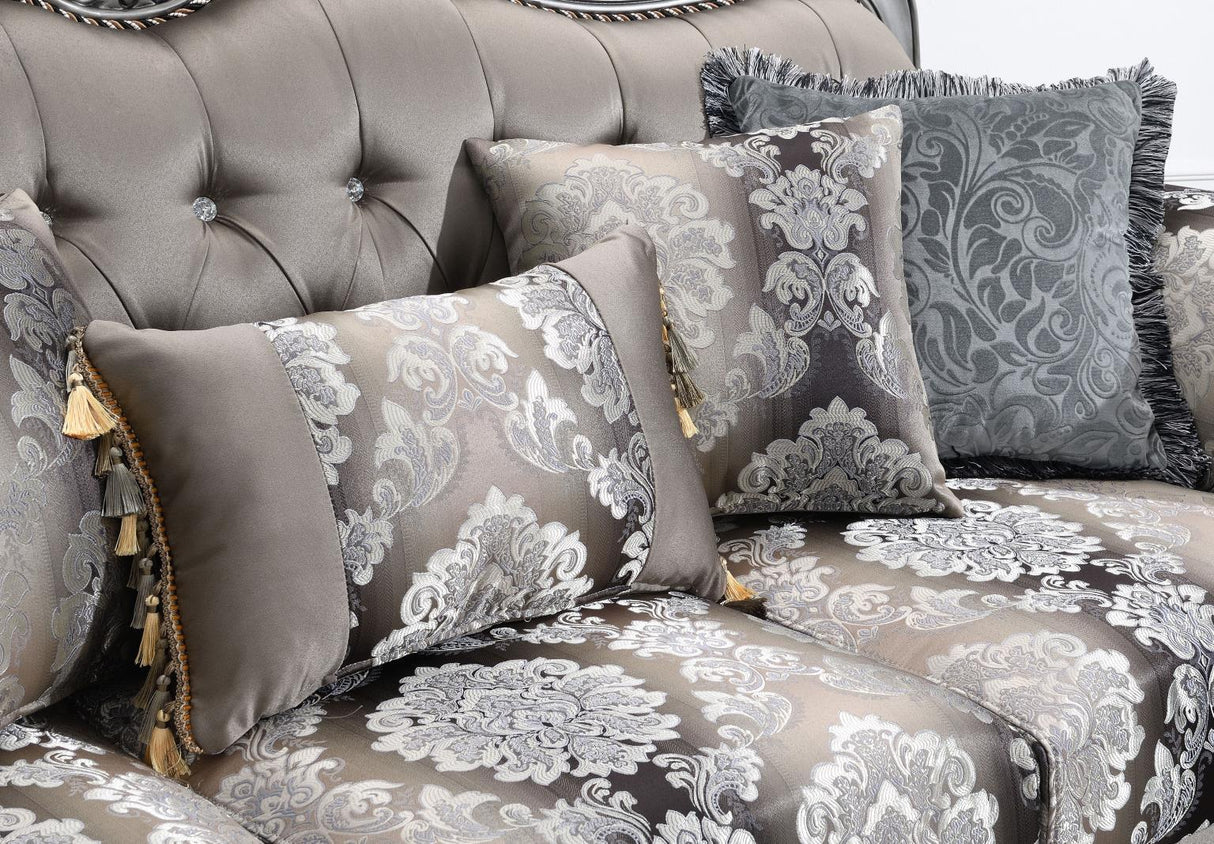 U203 - Traditional Loveseat - Gray