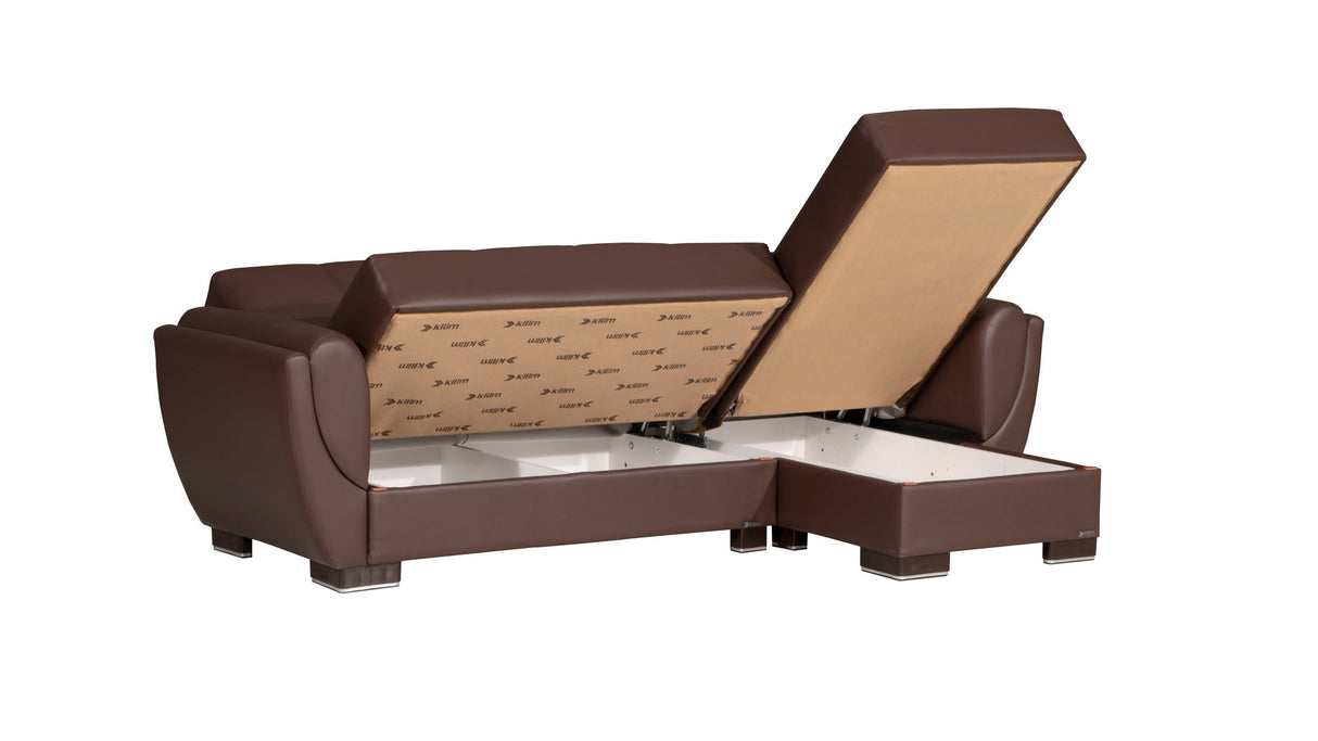 Ottomanson Armada Air - Upholstered Convertible Chaise Lounge With Storage