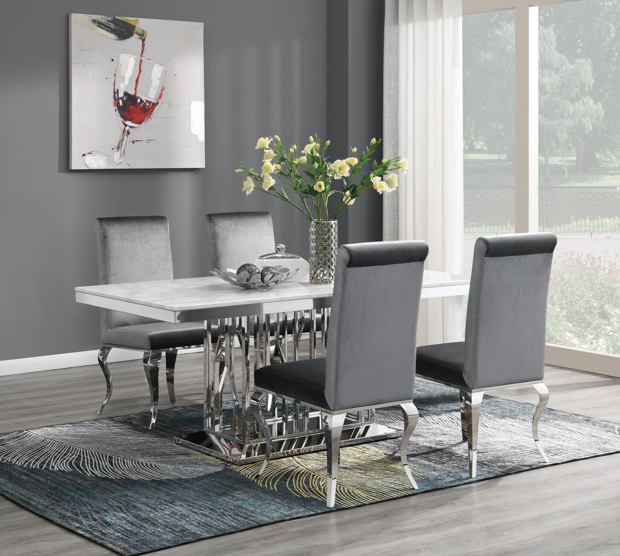 G-081-T-WHITE - Dining Room Set