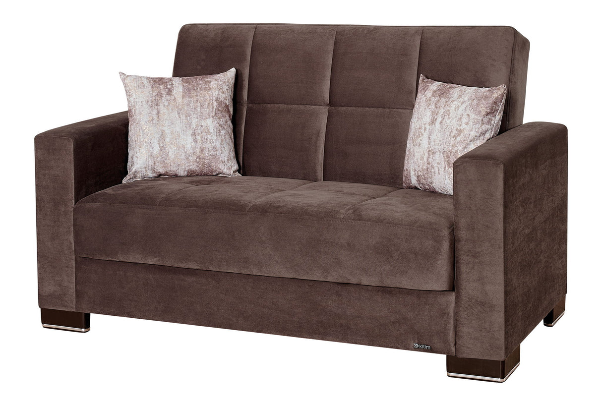 Ottomanson Armada - Upholstered Convertible Loveseat With Storage - Microfiber
