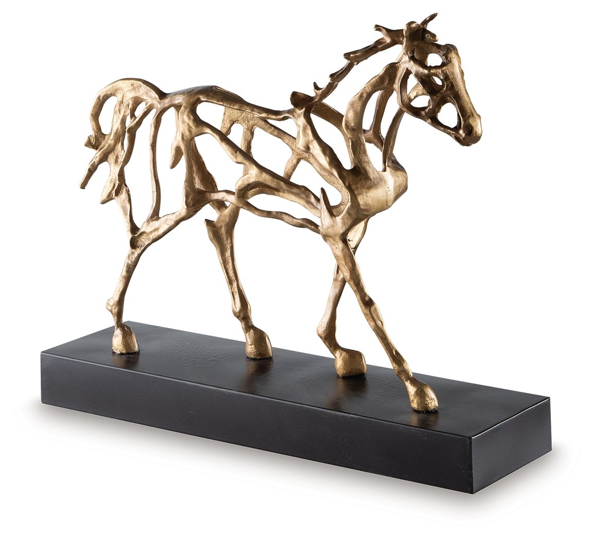 Grainville - Sculpture - Antique Gold Finish