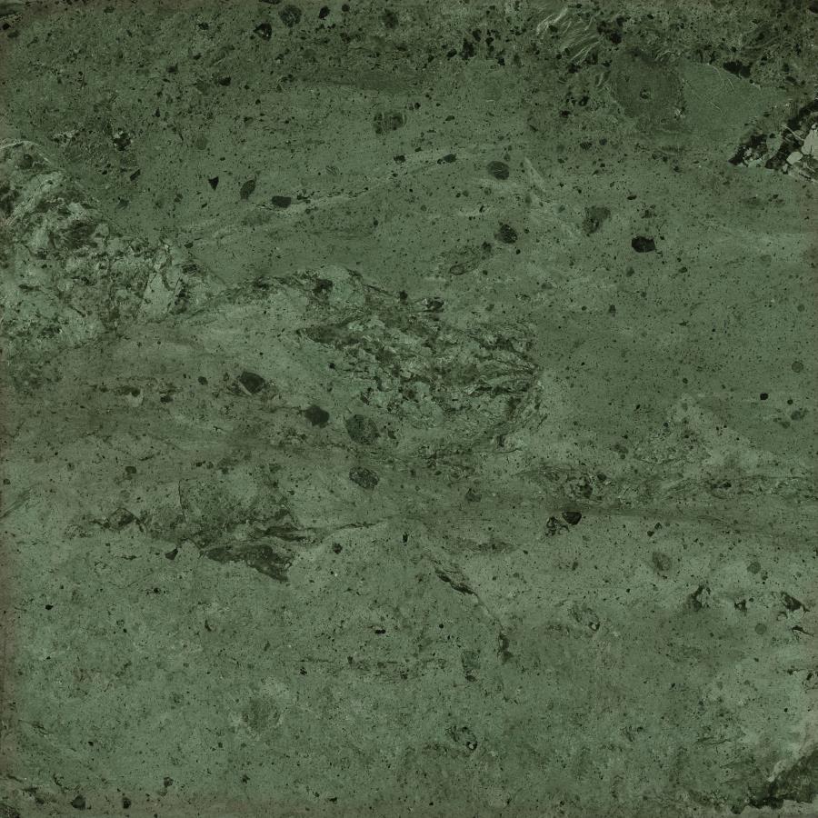 Edite - Round Marble Top Accent Side Table - Merlot