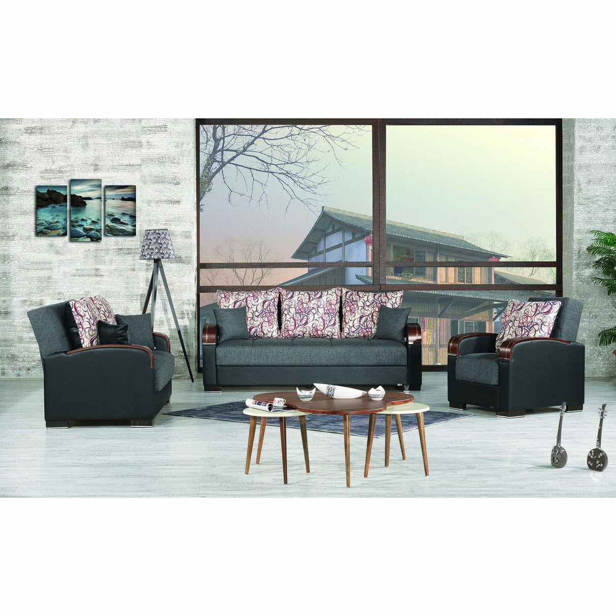 Ottomanson Mobimax - Upholstered Convertible Sofabed With Storage