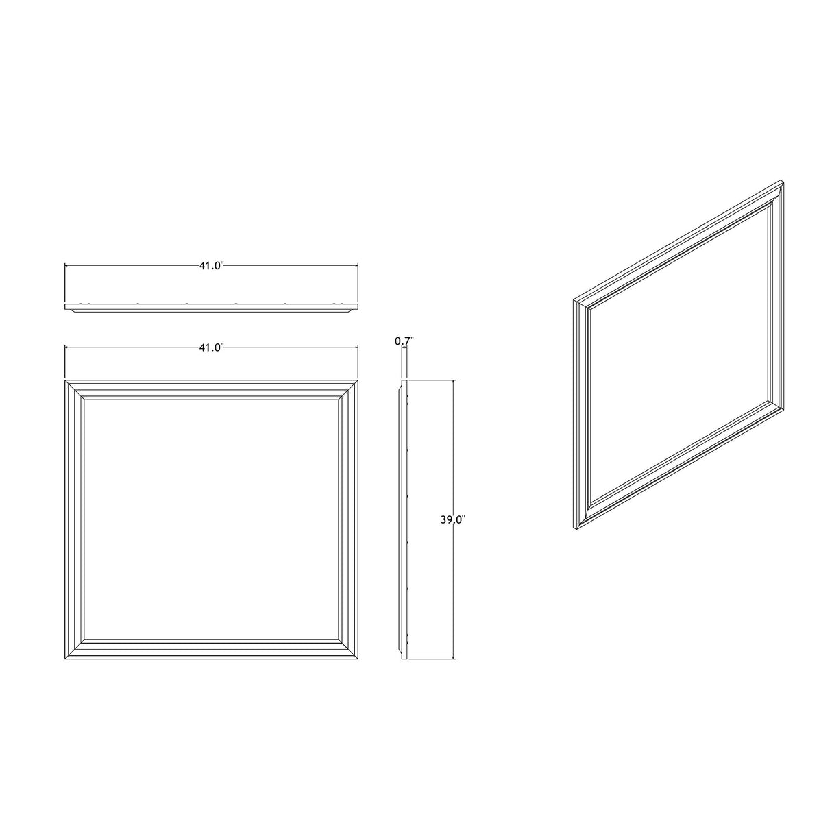 Adelaide - Mirror - Brown