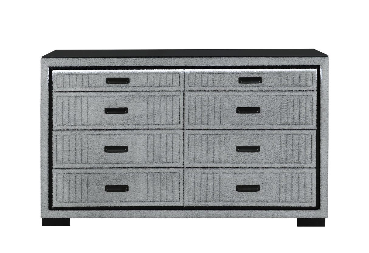 Isabella - Dresser With LED - Gray