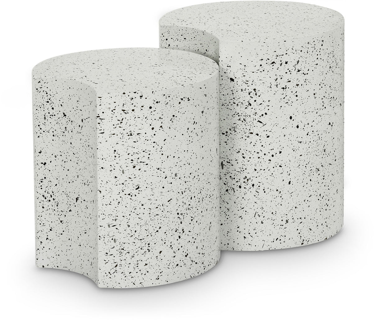 Dimple - Modular End Table - Terazzo Finish