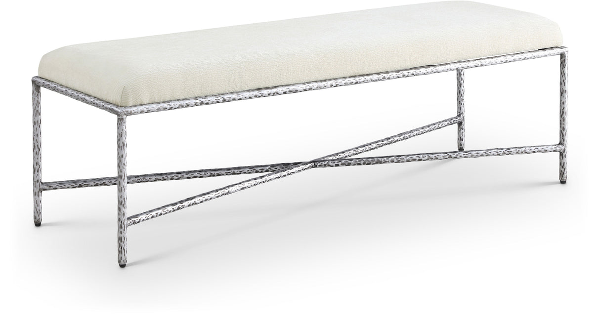 Valley - Bench With Silver Frame