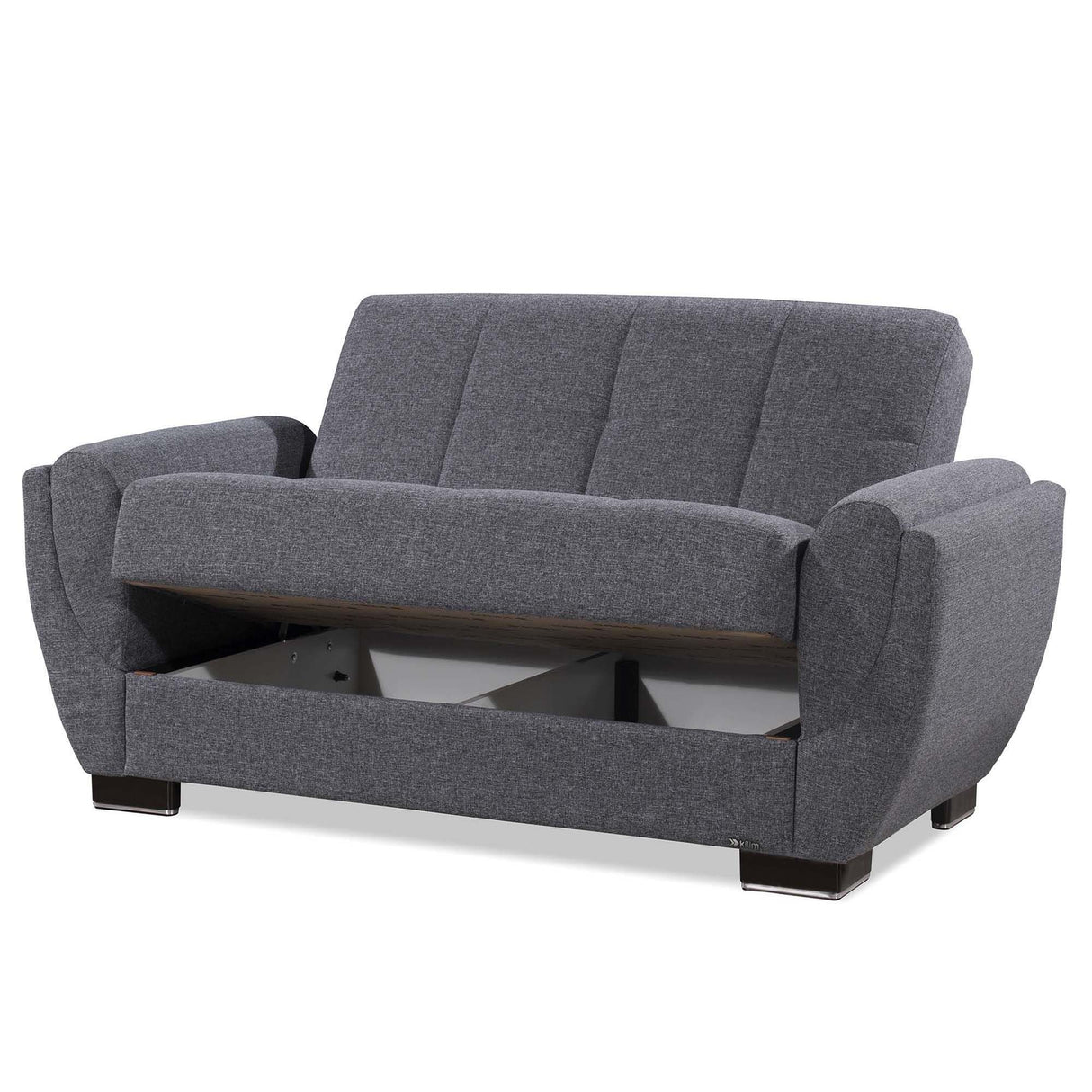 Ottomanson Armada Air - Upholstered Convertible Loveseat With Storage - Polyester