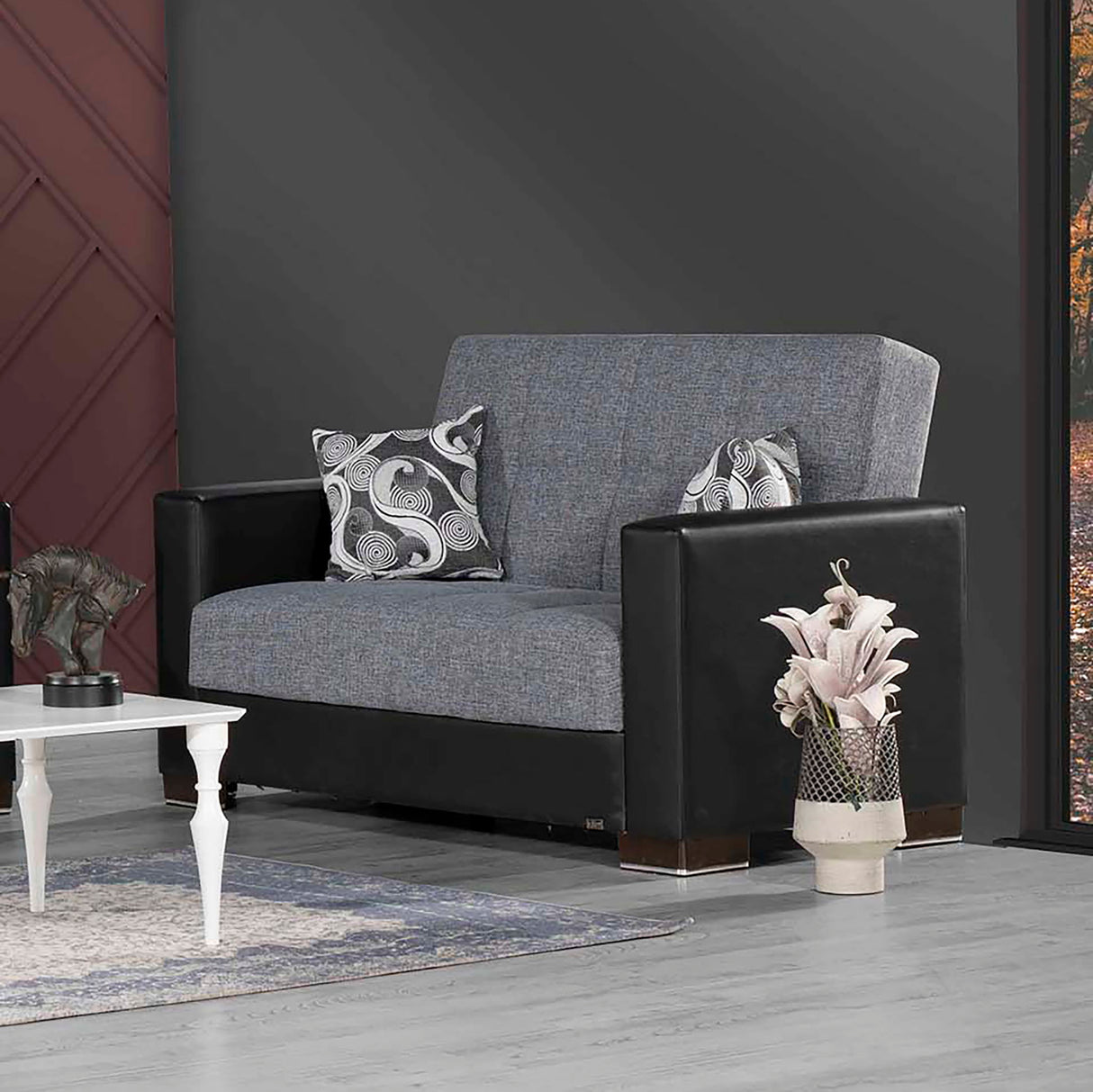 Ottomanson Armada - Upholstered Convertible Loveseat With Storage