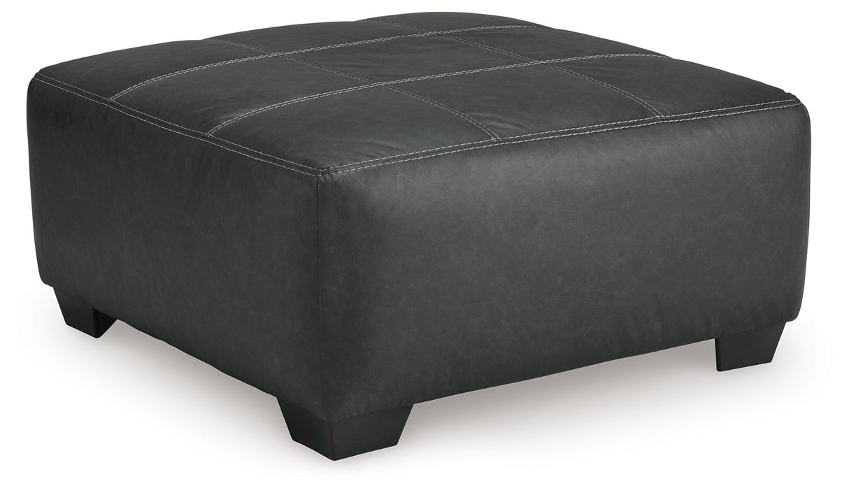 Brixley Pier - Oversized Accent Ottoman - Graphite