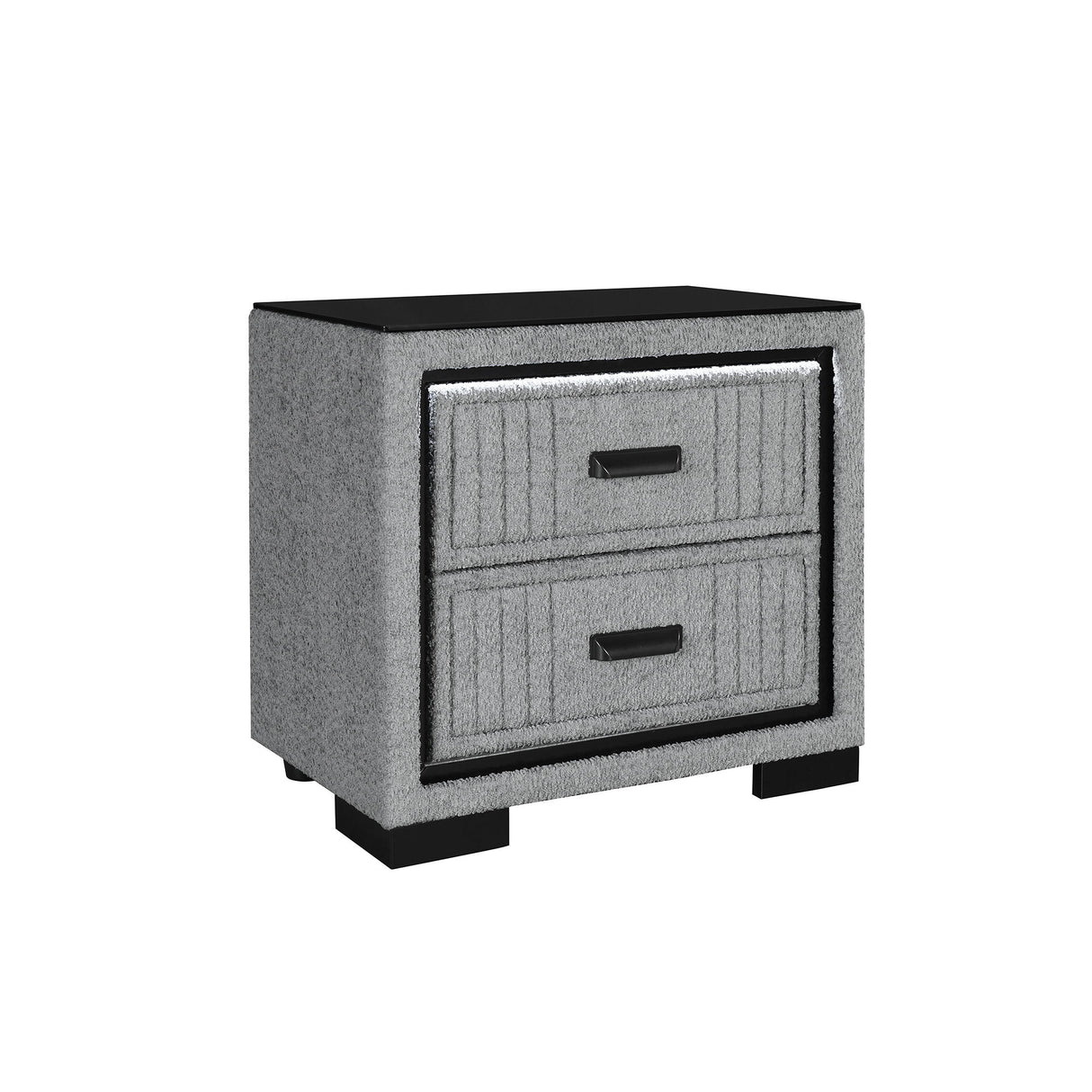 Isaiah - Nightstand With Upholstered Frame