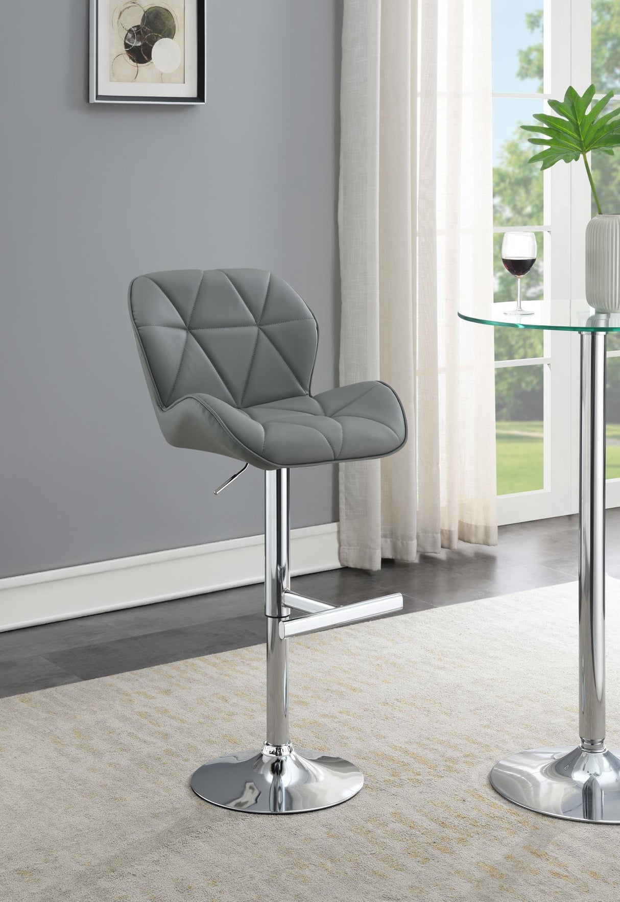ST130 - Faux Leather Bar Stool (Set of 2)