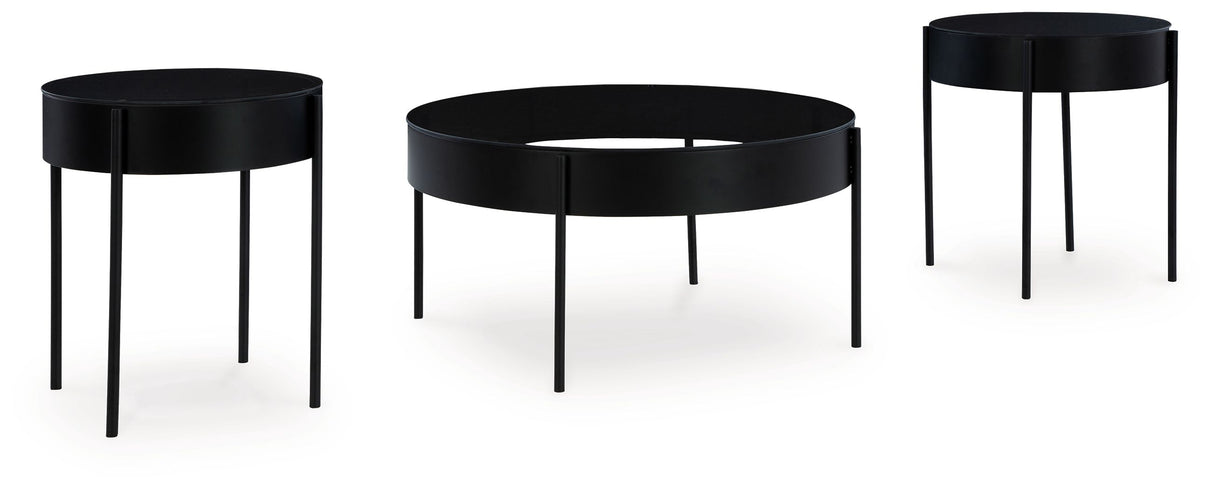 Ardoline - Occasional Table Set (Set of 3) - Black