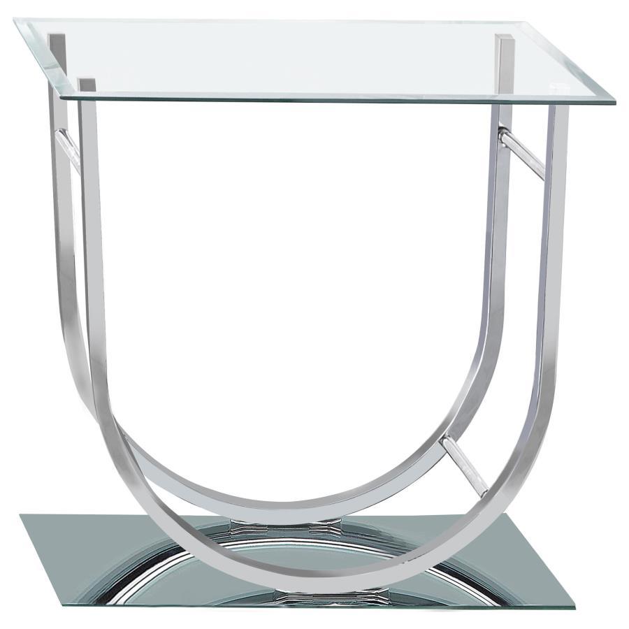 Danville - Rectangular U-Shaped Glass Top Table