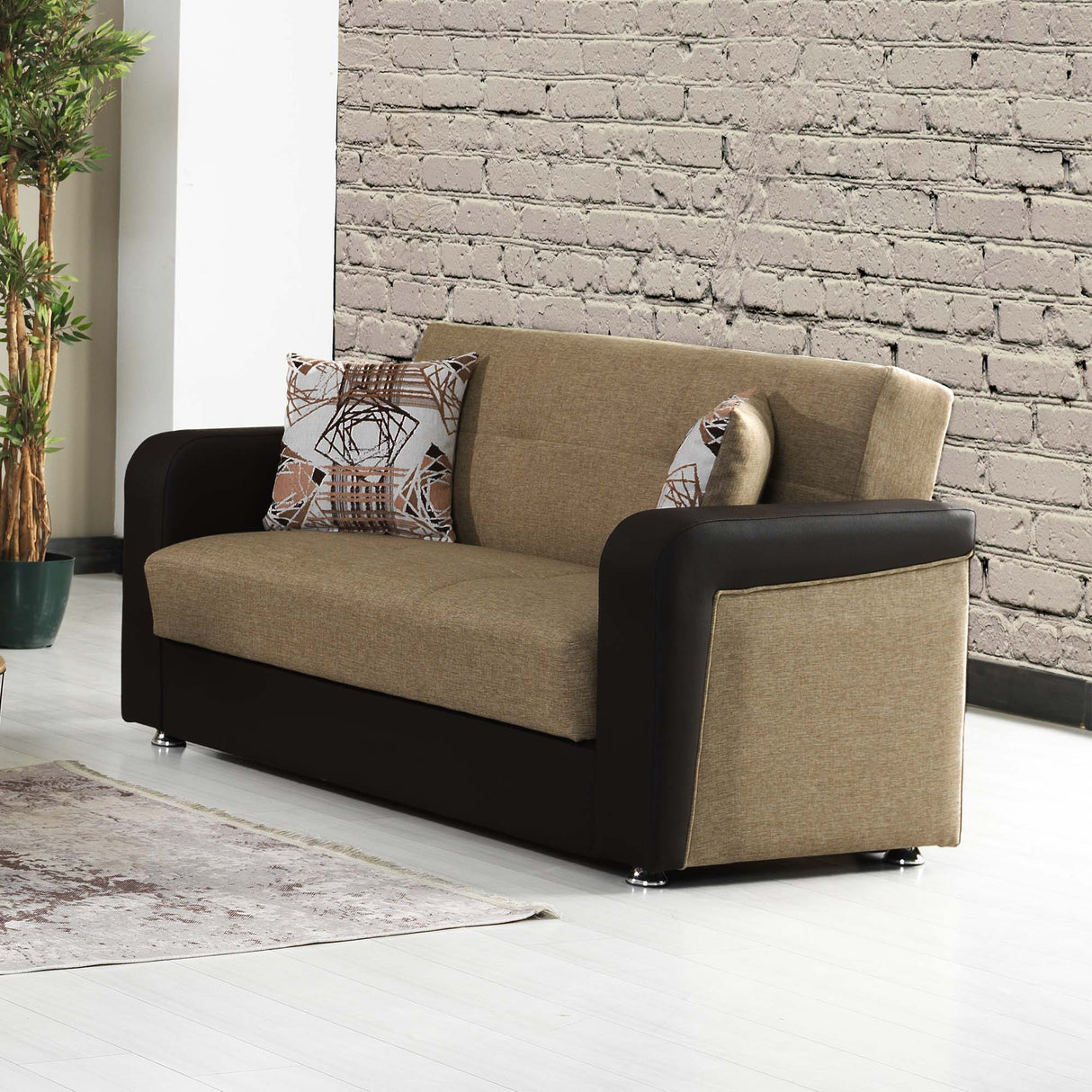 Ottomanson Harmony - Convertible Loveseat With Storage