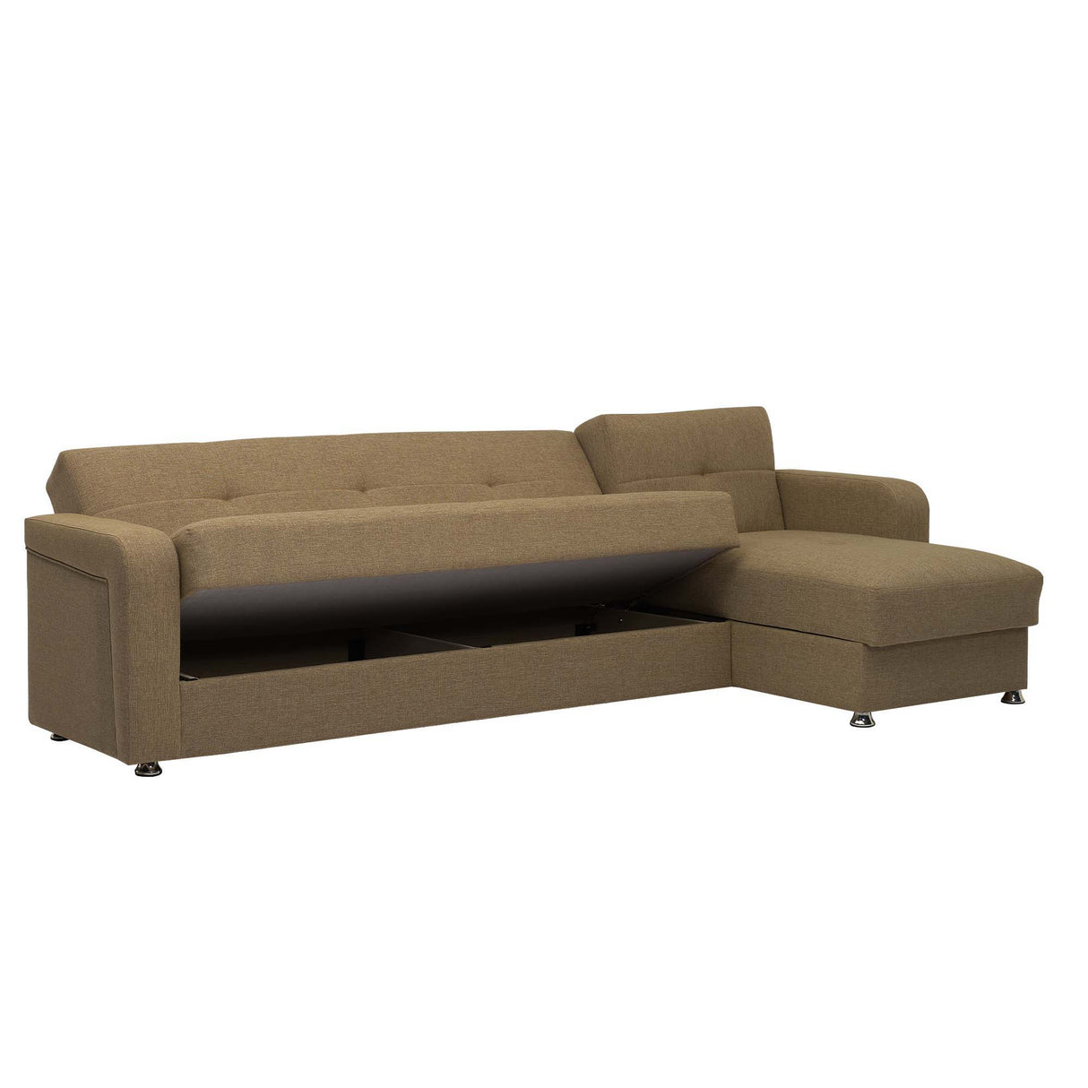 Ottomanson Harmony - Upholstered Convertible Chaise Lounge With Storage