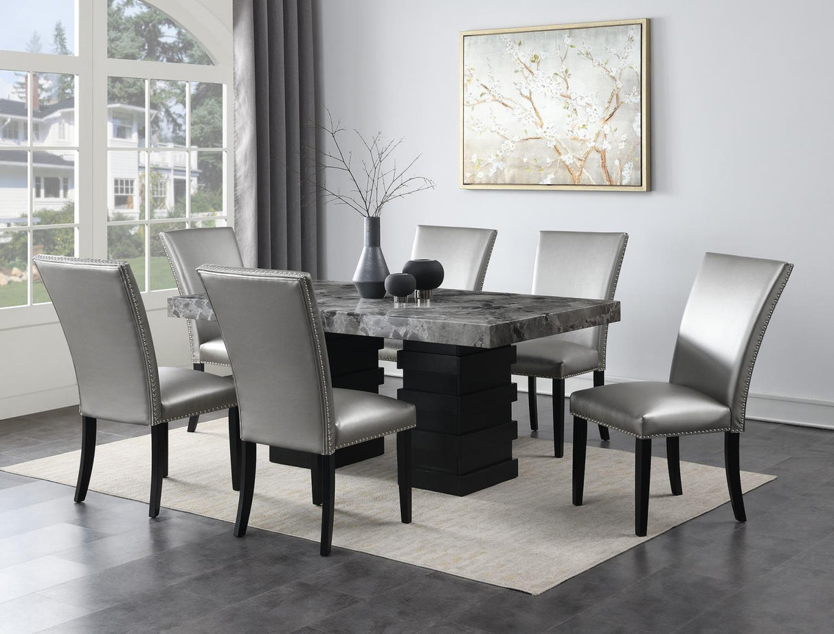 D137 - Dining Room Set With Leather Chairs