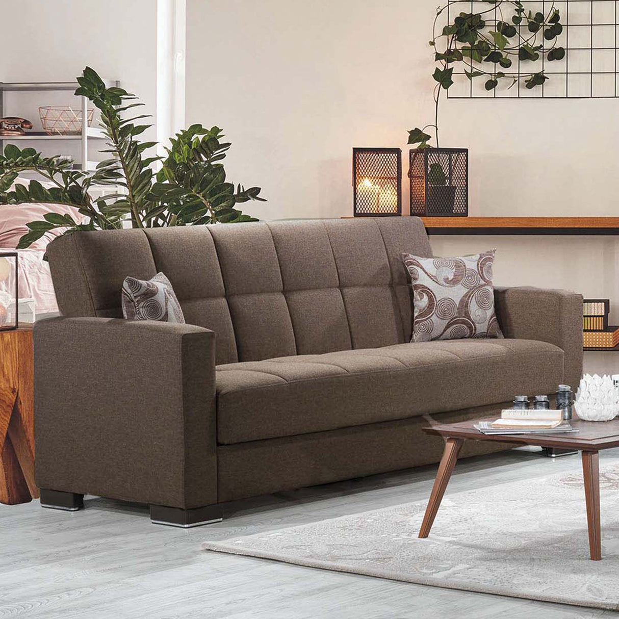 Ottomanson Armada - Upholstered Convertible Sofabed With Storage - Chenille