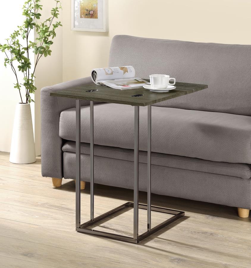 Pedro - Expandable C-Shaped Sofa Side Table