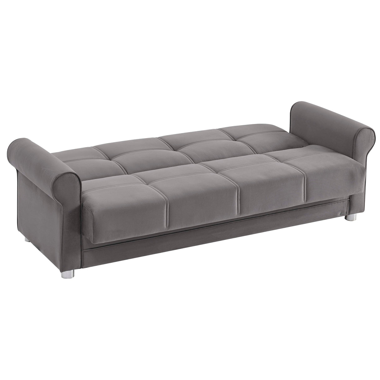 Ottomanson Sara - Upholstered Convertible Sofabed With Storage - Gray