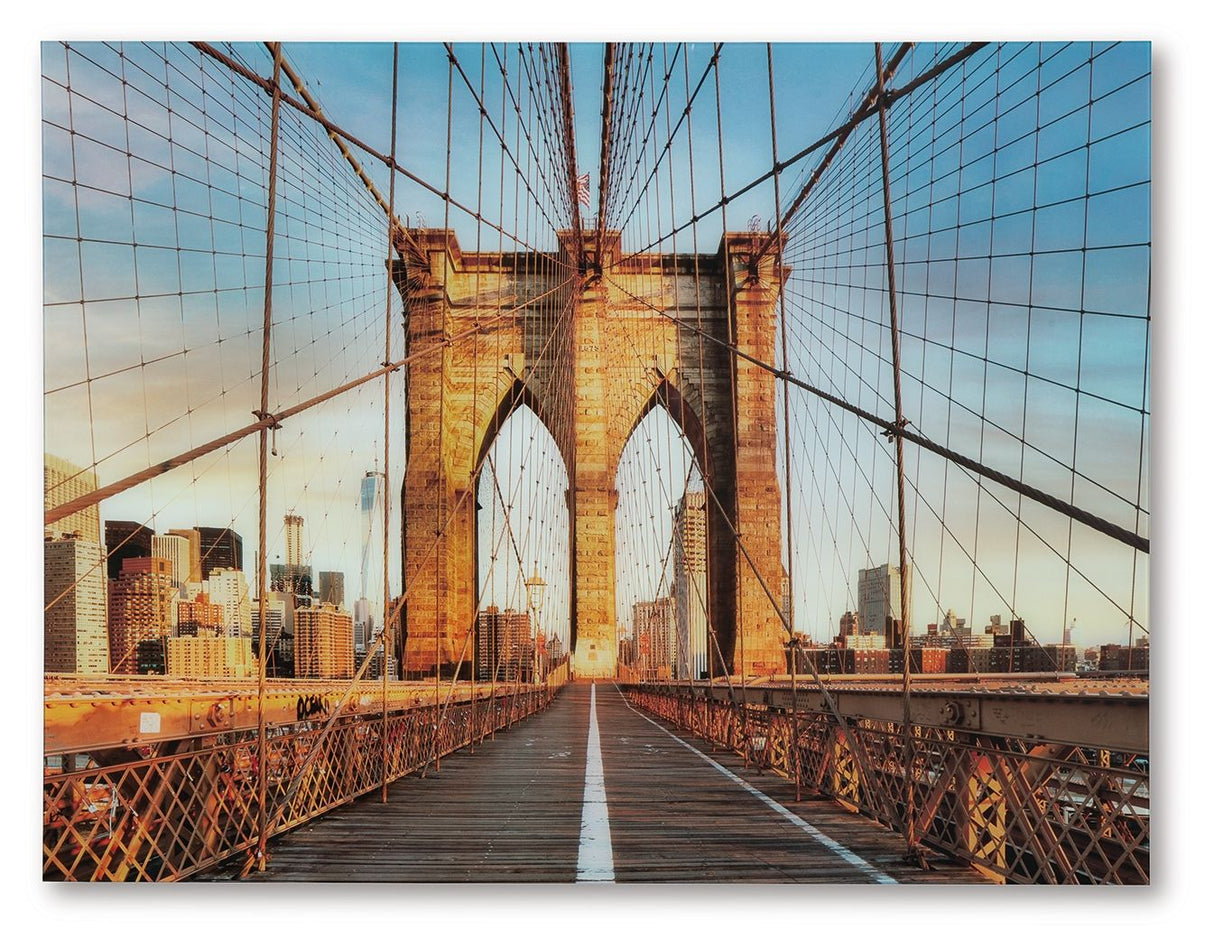 Shayward - Wall Art - Blue / Amber