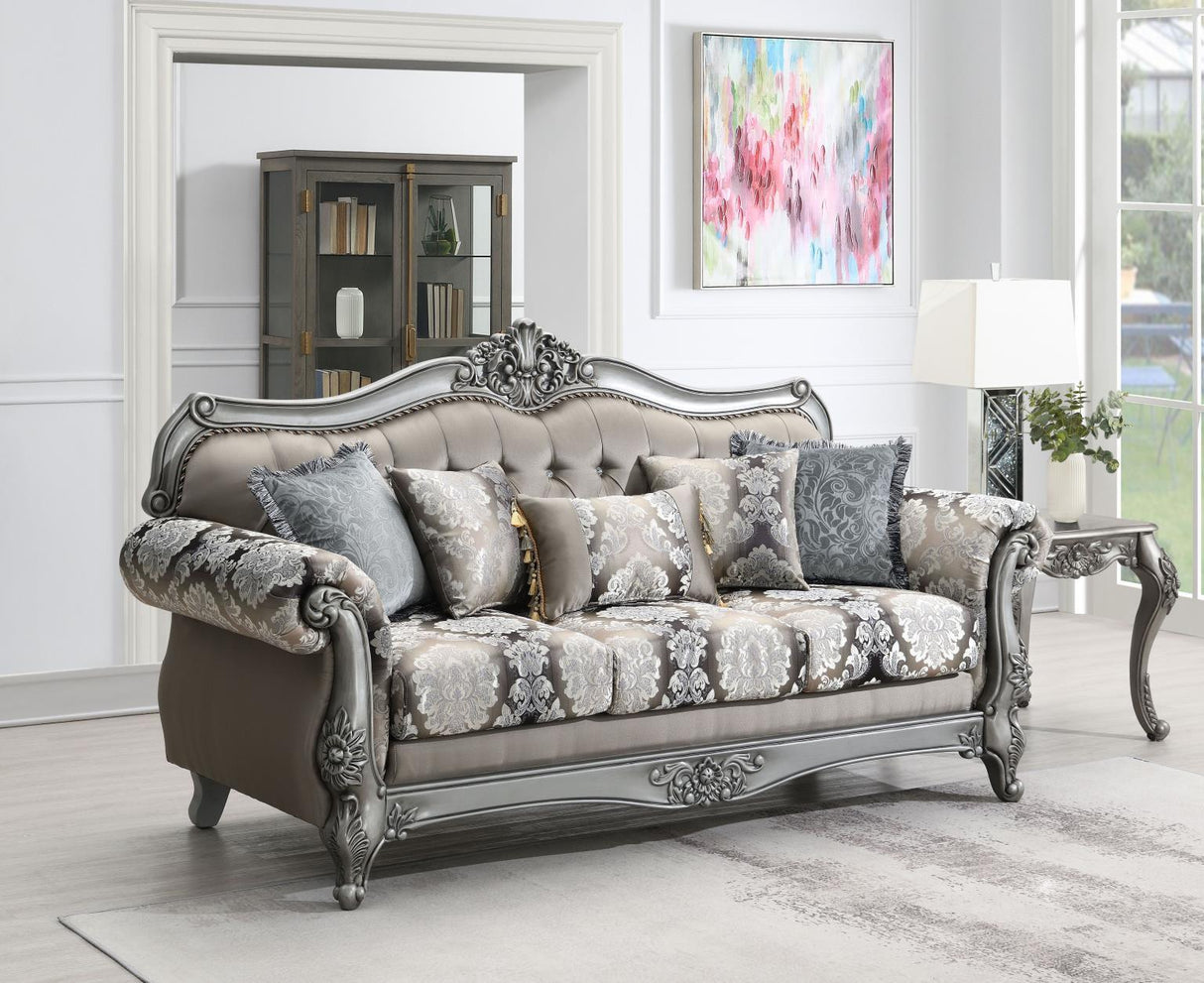 U203 - Traditional Sofa - Gray