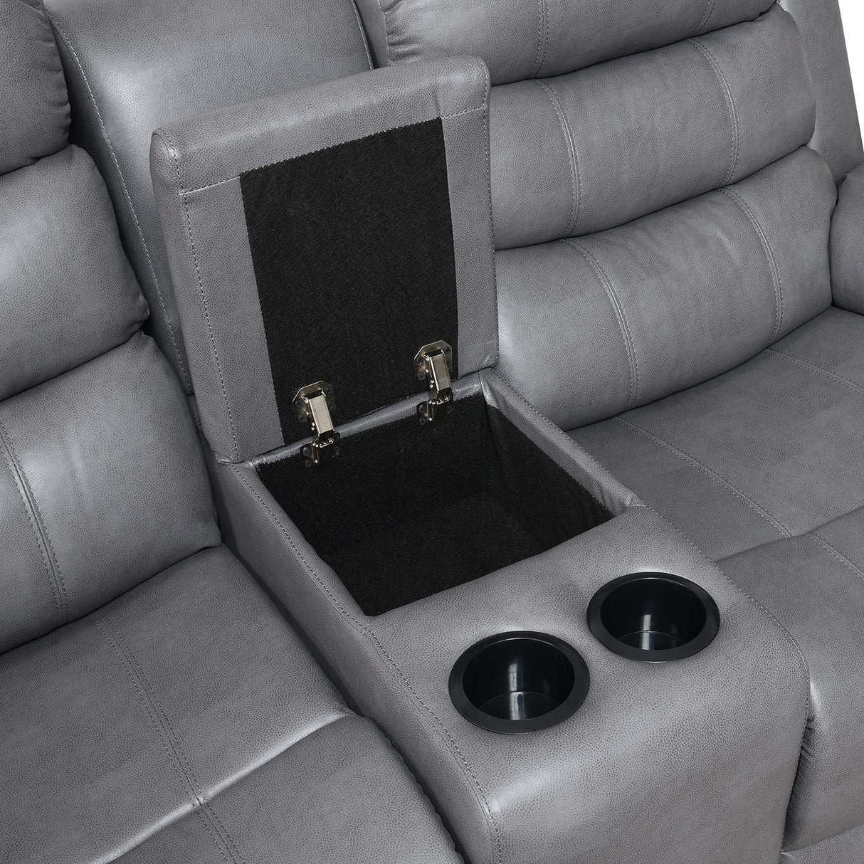 U156 - Motion LED Loveseat - Gray