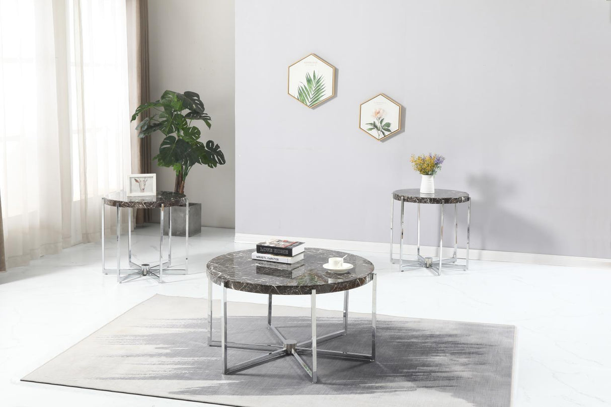 T270 - Table Set (Set of 3) - Brown