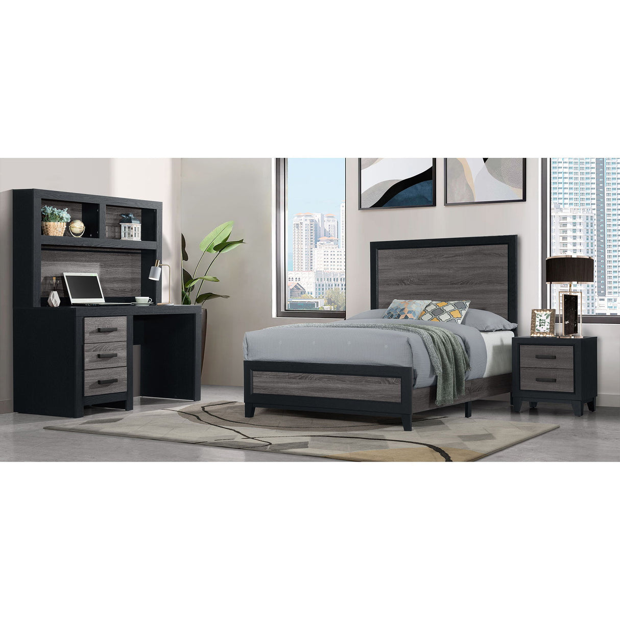 Soluto - Dresser - Gray / Black