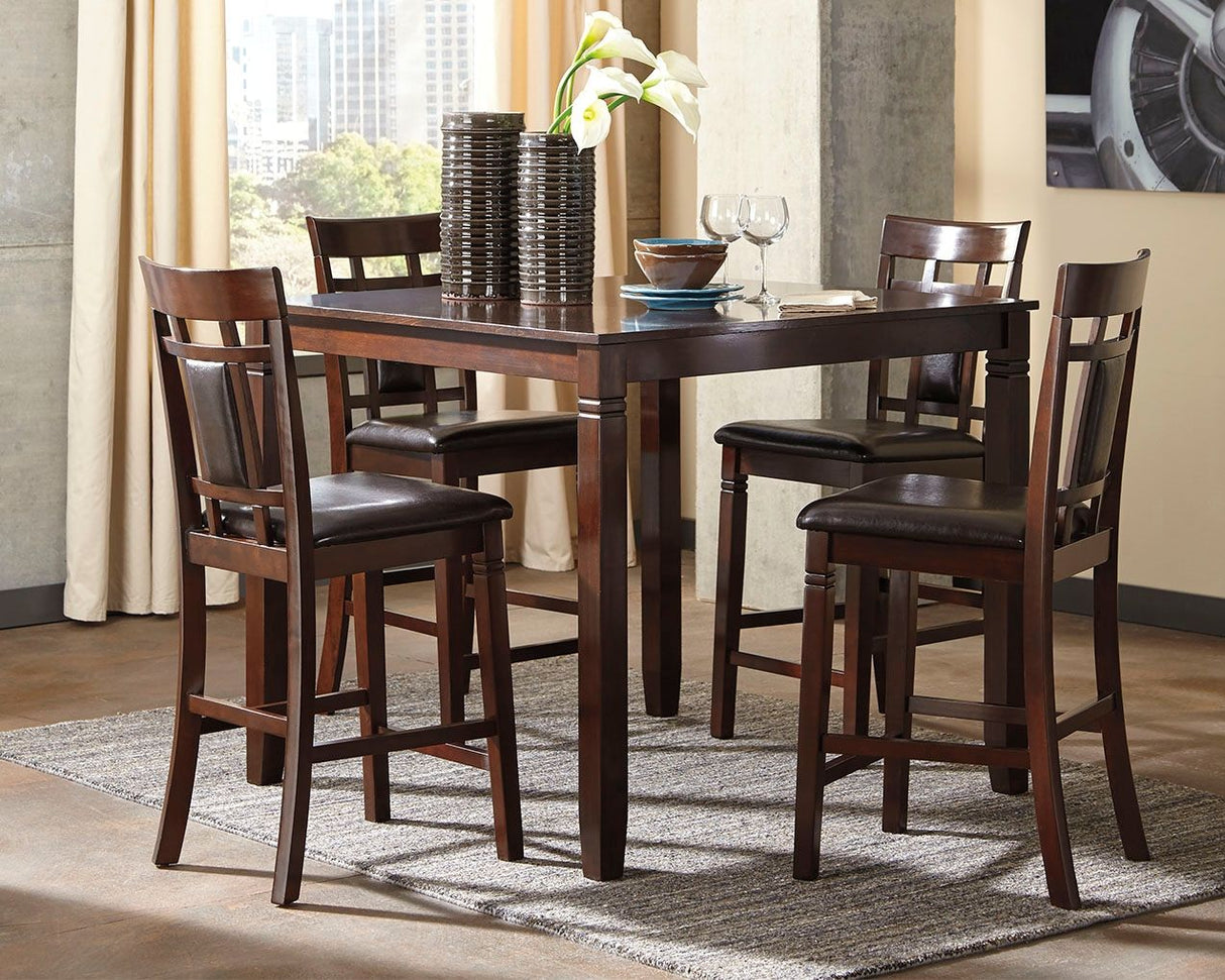 Bennox - DRM Counter Table Set (Set of 5) - Brown